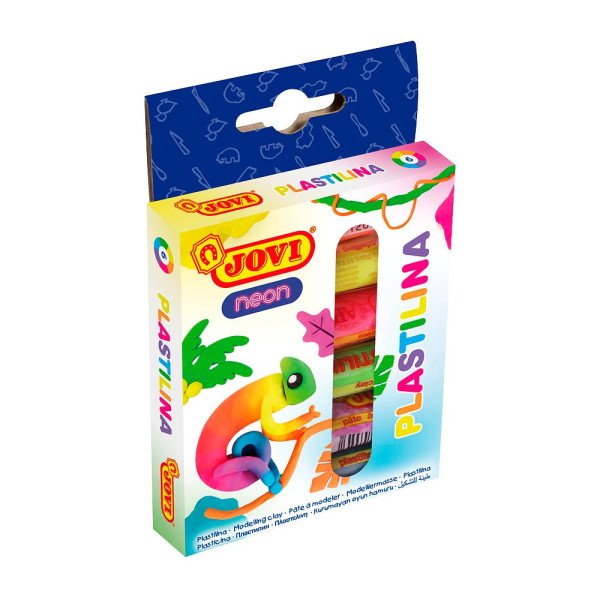 8412027031905 - Knete PLASTILINA farbsortiert 6 Farben je 8412027031905 JOVI 6 Stück