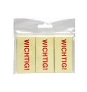 Haftmarker 5651-01-WICHTIG, pastellgelb, WICHTIG!, rechteckig