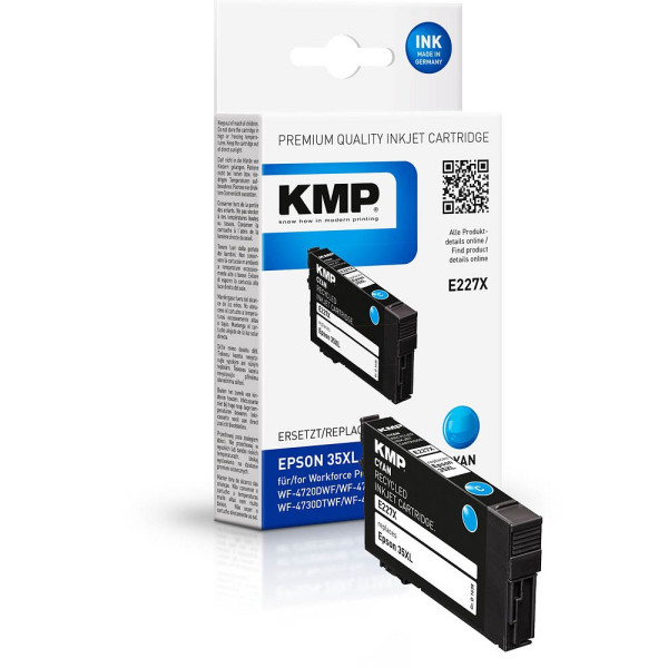4011324691290 - Druckerpatrone E227X 16384003 kompatibel zu Epson 35XL T3592XL cyan 4011324691290 KMP 4011324691290 - Druckerpatrone E227X 16384003 kompatibel zu Epson 35XL T3592XL cyan 4011324691290 KMP