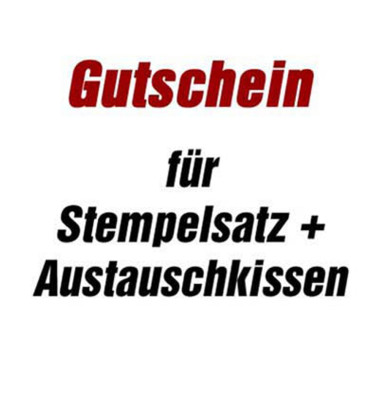 Gutschein für Stempelplatte für 5203 ohne Logo