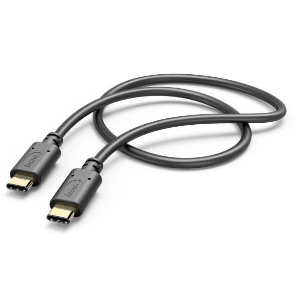 Hama USB-Kabel 187294, 1,5m, USB-C auf USB-C, schwarz 4047443486790 Hama