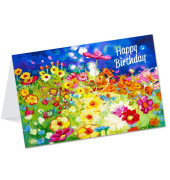 Geburtstagskarten Happy Birthday LU2127 17,5cm x 11,5cm (BxH) 260g Motiv Chromopapier FSC