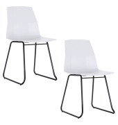 CUBE Schalenstühle weiß