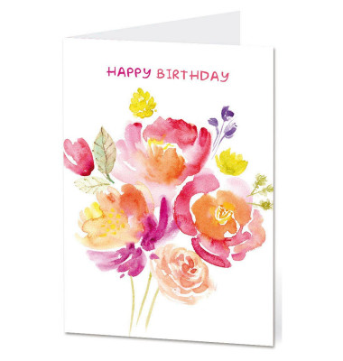 Geburtstagskarten Happy Birthday LU2033 11,5cm x 17,5cm (BxH) 260g Motiv Chromopapier FSC