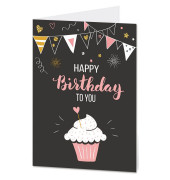 Geburtstagskarten Happy Birthday LU1591 11,5cm x 17,5cm (BxH) 260g Motiv Chromopapier FSC