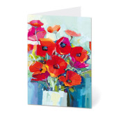 Grußkarten Mohnblumen LU1735 11,5cm x 17,5cm (BxH) 260g Motiv Chromopapier FSC