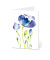 Grußkarten Blaue Blume LU1734 11,5cm x 17,5cm (BxH) 260g Motiv Chromopapier FSC