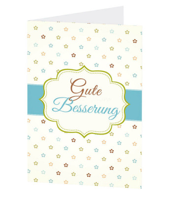 Grußkarten Gute Besserung LU1394 11,5cm x 17,5cm (BxH) 260g Motiv Chromopapier FSC Grußkarten Gute Besserung LU1394 11,5cm x 17,5cm (BxH) 260g Motiv Chromopapier FSC