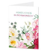 Glückwunschkarten Blumen LU1680 11,5cm x 17,5cm (BxH) 260g Motiv Chromopapier FSC