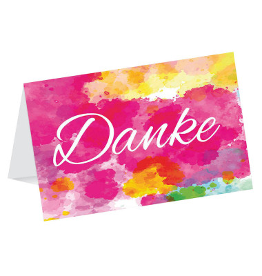 Dankeskarten Farben 1855 17,5cm x 11,5cm (BxH) 260g Motiv Chromopapier FSC