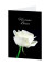 Trauerkarten weiße Rose LU1639 11,5cm x 17,5cm (BxH) 260g Motiv Chromopapier FSC