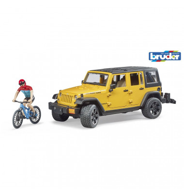 Jeep Wrangler Rubicon Unlimited mit Mountainbike Spielzeugauto