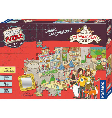 STORY PUZZLE Die Schule der magischen Tiere - Endlich ausgegeistert! Puzzle 200 Teile