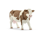 Farm World 13801 Fleckvieh-Kuh Spielfigur