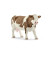 Farm World 13801 Fleckvieh-Kuh Spielfigur