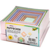 PASTELL Geschenkboxen-Set bunt