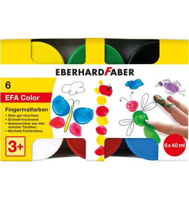 EFA Color Fingerfarben farbsortiert