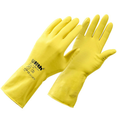 Arbeitshandschuhe, Latex, gelb, Größe 9 / L Arbeitshandschuhe, Latex, gelb, Größe 9 / L