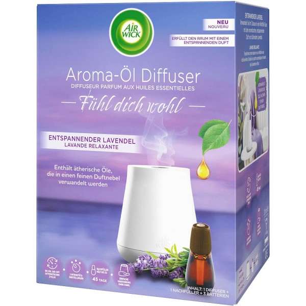 Airwick Aroma-Öl Diffuser Starter Entspannender Lavendel Set günstig
