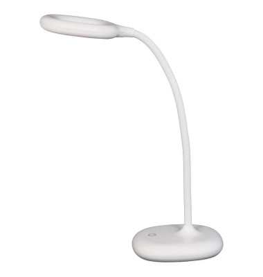 LED-Schreibtischlampe GALY, weiß, mit Standfuß, dimmbar