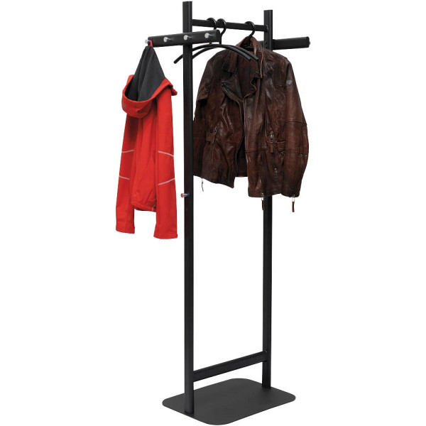 4002390080392 - Garderobenständer 9407890 MAULsalsa Anzahl der Haken 10 (B x H x T) 52 x 172 x 40 cm Metall Stahl Schwarz 1 St