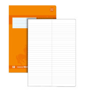 Vokabelheft 734010454 Premium, Lineatur 53 / liniert / 2 Spalten, A4, 90g, orange, 40 Blatt / 80 Seiten