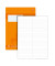 Vokabelheft 734010454 Premium, Lineatur 53 / liniert / 2 Spalten, A4, 90g, orange, 40 Blatt / 80 Seiten