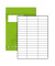 Vokabelheft 734010457 Premium, Lineatur 57 / liniert / 3 Spalten, A4, 90g, grün, 40 Blatt / 80 Seiten