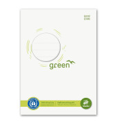 Heftumschl&auml;ge green wei&szlig; Papier DIN A5