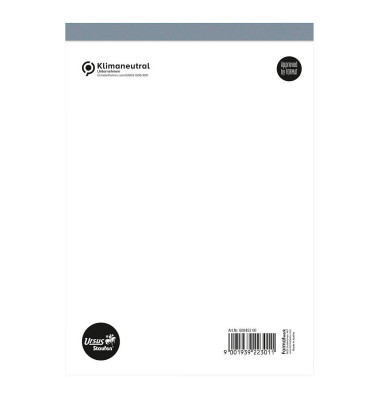 Notizblock 60845200, blanko / Lineatur 6, A5, 70g, 50 Blatt Notizblock 60845200, blanko / Lineatur 6, A5, 70g, 50 Blatt