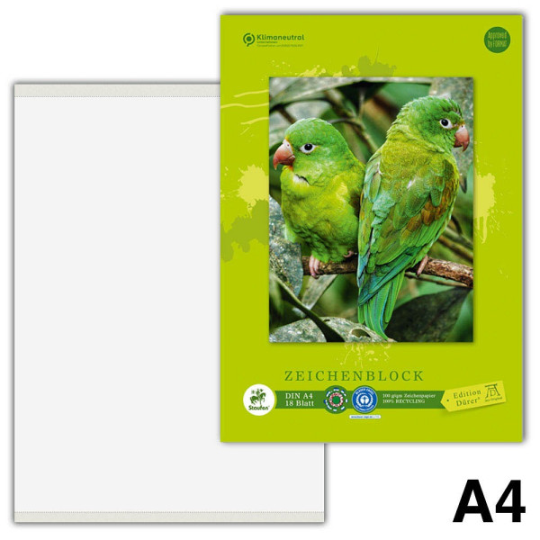10 Stück Edition Dürer Zeichenblock green DIN A4 9002244303306 Edition Dürer