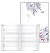 Hausaufgabenheft 11325834 Kritzel, Lineatur SL / liniert, A5, 80g, Motiv, 48 Blatt / 96 Seiten