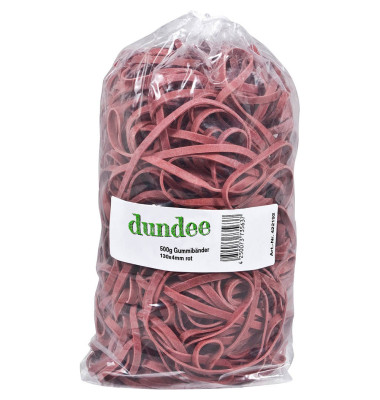 Gummibänder rot 4 x 130 mm