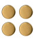 Haftmagnete 11234 rund 23x9mm (ØxH) gold