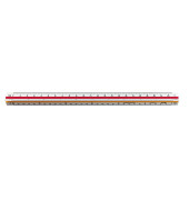 Dreikantlineal Typ 1 30,0 cm, weiß