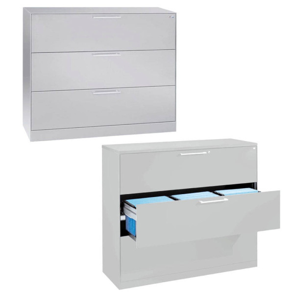 4025314958980 - CP C 3000 Asisto Hängeregistraturschrank lichtgrau 3 Schubladen 1200 x 435 x 1010 cm 4025314958980 - CP C 3000 Asisto Hängeregistraturschrank lichtgrau 3 Schubladen 1200 x 435 x 1010 cm