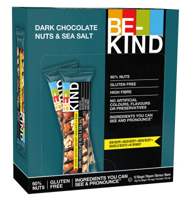 Dark Chocolate Nuts & Sea Salt Nussriegel 12 Riegel