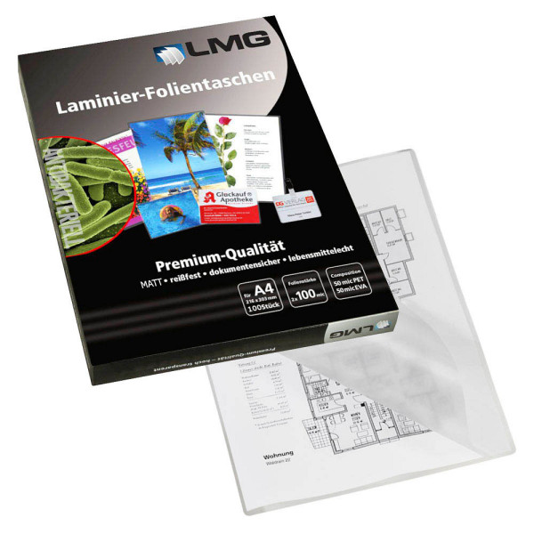 4250504562733 - Laminierfolien matt für A4 4250504562733 AB-A4-100M 100 Stück 4250504562733 - Laminierfolien matt für A4 4250504562733 AB-A4-100M 100 Stück