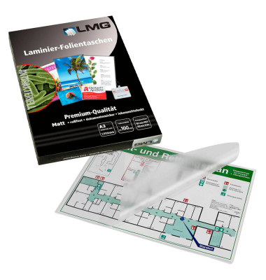 Laminierfolien AB-A3-100M, A3, 303x426mm, 100mic x2, matt