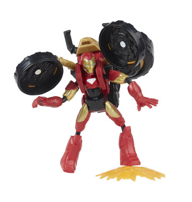 Marvel F02445L0 Iron Man mit 2-in-1 Motorrad Figur Marvel F02445L0 Iron Man mit 2-in-1 Motorrad Figur