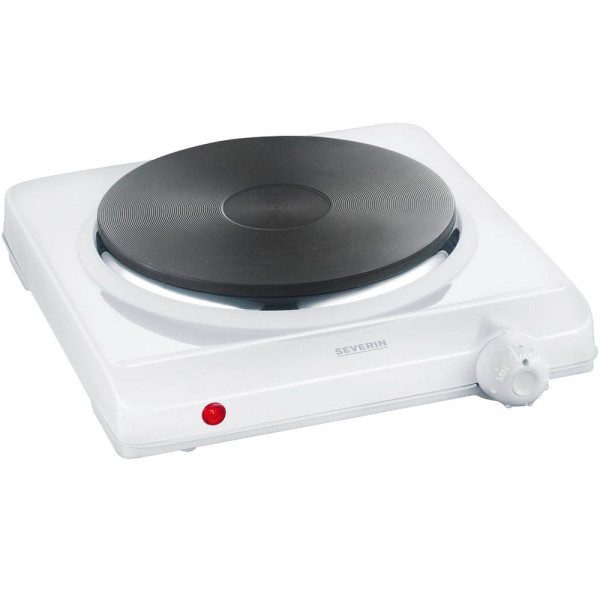 4008146002465 - SEVERIN Einzelkochplatte 1500 W stufenlose Temperatureinstellung Ø 185 mm Kochfeld ELEMENT Serie Weiß Edelstahl