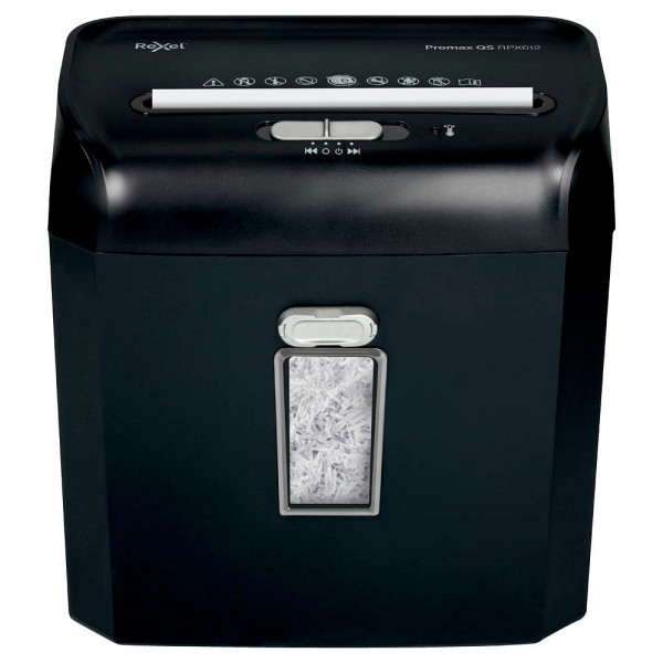 5028252614757 - Aktenvernichter ProMax RPX612 2104579EU Partikelschnitt 4x40mm (P-4) bis 6 Blatt 5028252614757 Rexel