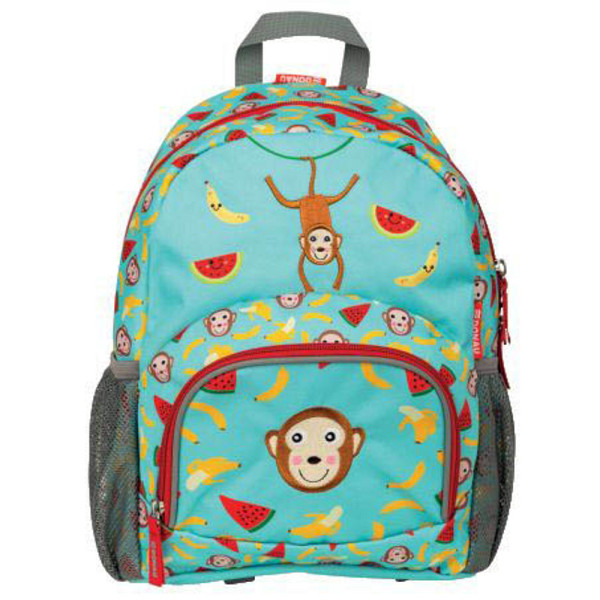9004546446293 - Kindergartenrucksack Affe Kunstfaser blau 9004546446293 PBs
