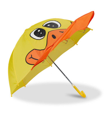 Kinder-Regenschirm Ente gelb