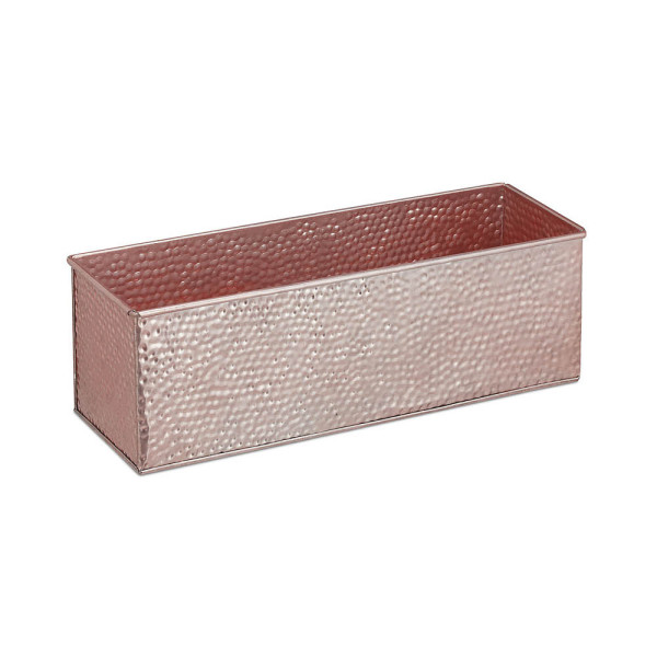 4052025907105 - relaxdays Blumenkasten Metall kupfer rechteckig 400 x 135 cm