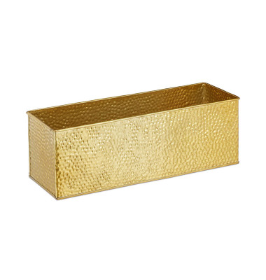 Blumenkasten Metall 40,0 x 12,5 x 13,5 cm gold