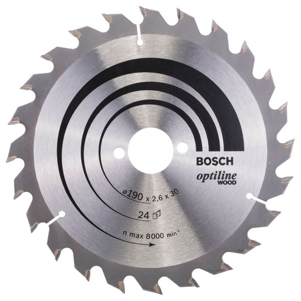 3165140194099 - AKTION BOSCH Optiline Wood Kreissägeblatt 1900 mm 24 Zähne 1 St mit Prämie nach Registrierung