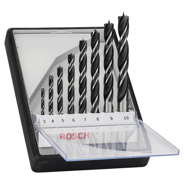 3165140446174 - Accessories 2607010533 Holz-Spiralbohrer-Set 8teilig 3 mm 4 mm 5 mm 6 mm 7 mm 8 mm 9 mm - Bosch