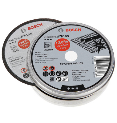 Trennscheiben Standard for Inox 10-teilig