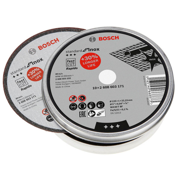 3165140668873 - AKTION BOSCH Trennscheiben Standard for Inox 10 St mit Prämie nach Registrierung